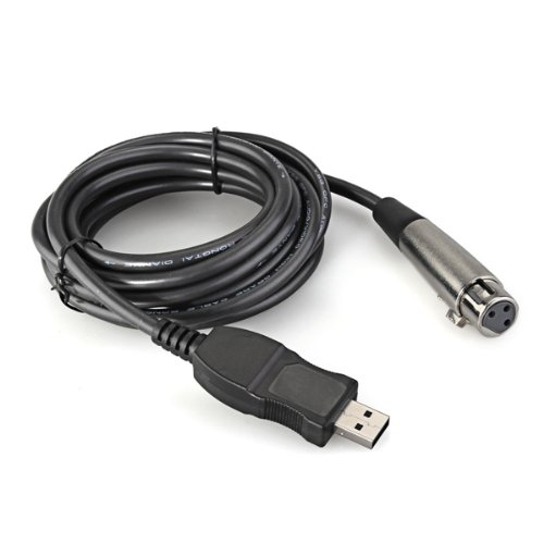 USB Male to 3 Pin XLR Female Microphone MIC Studio Audio Link Cable ED eBay