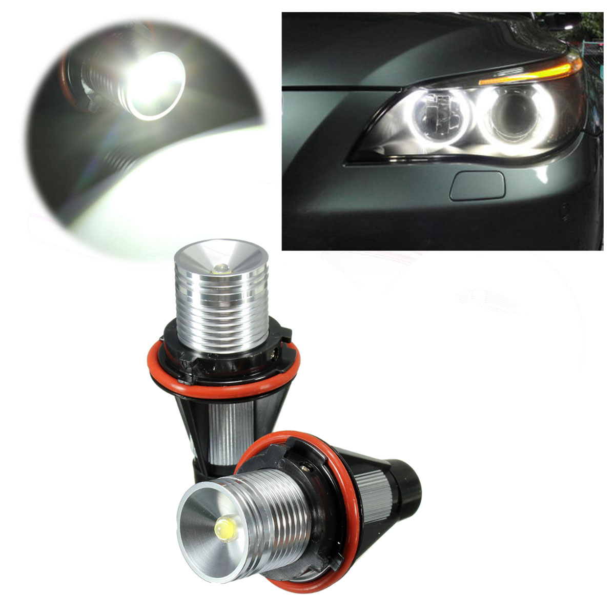 for bmv 10w angel eyes white led halo ring light bulbs e39 halo 998p light bulbs
