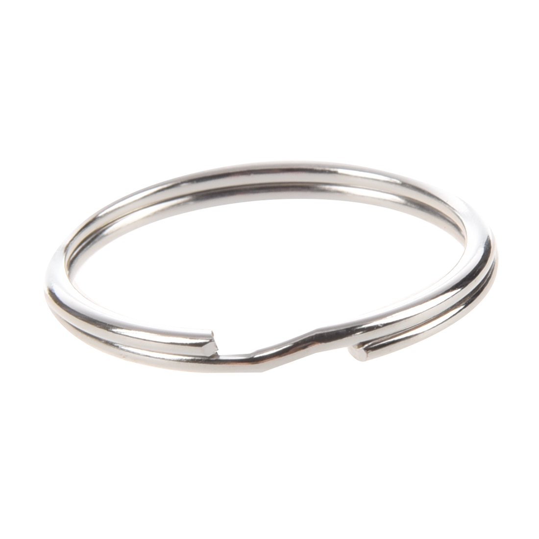 Wholesale New UK 20 Pcs 30mm Glossy Silver Tone Metal Loop Split Key