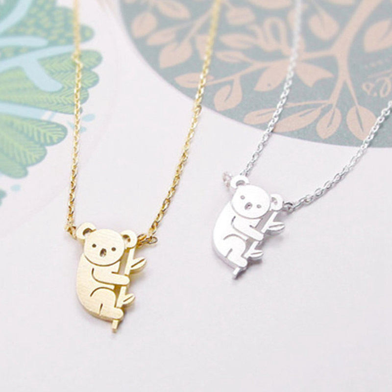 2X Koala Necklace Australian Koala Bear Woodland Necklaces Pendants Animal 8L1