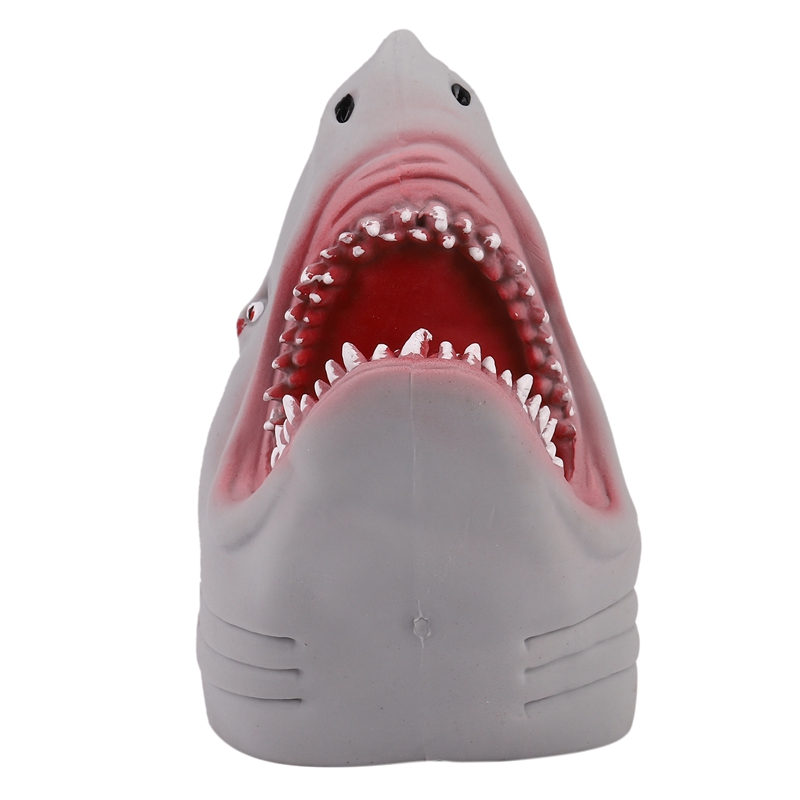 Description Picture 4 of itemNew Plastic Shark Hand Puppet For Story Tpr Animal Head Gloves Kids Toys Gift Animal Head Figure Vividly Kids Toy Model Gifts