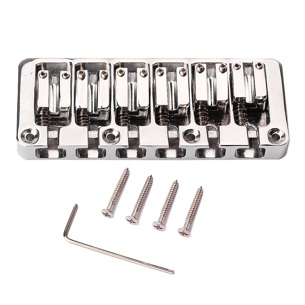 Description Picture 6 of item6 String Bass Bridge Bass String Bridge Fixed Hardtail Bridge Adjustable Saddle Chrome Stringed Instrument Accessories