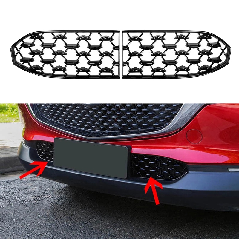 Car Front Lower Grille Bumper Grille Cover Decoration for Mazda CX30 CX-30 2020-2021 image 5