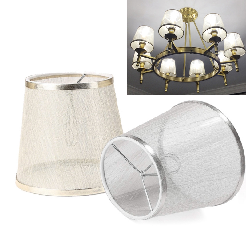 Description Picture 6 of itemBedside Mini Transparent Lampshade Chandelier Fabric Lamp Wall Lamp Desk Lamp Replacement Shell Cover