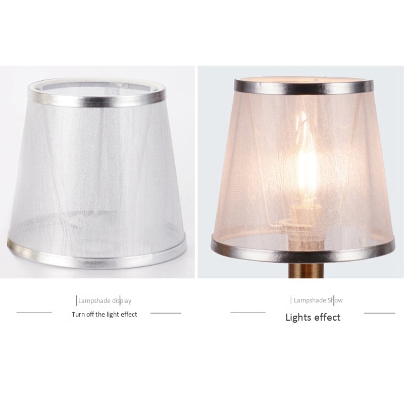 Description Picture 3 of itemBedside Mini Transparent Lampshade Chandelier Fabric Lamp Wall Lamp Desk Lamp Replacement Shell Cover