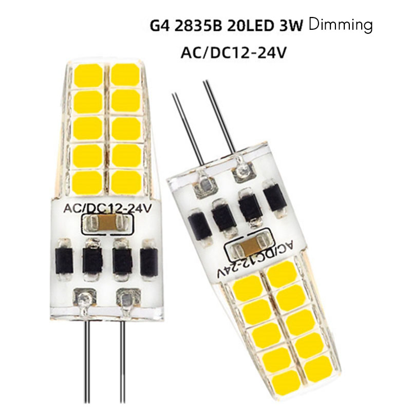 Description Picture 3 of item10PCS G4 LED Bulb AC/DC12V-24V 3W LED G4 Light 20LED 360 Beam Angle Light 2835SMD Replace 30W Halogen Lamp Cool White