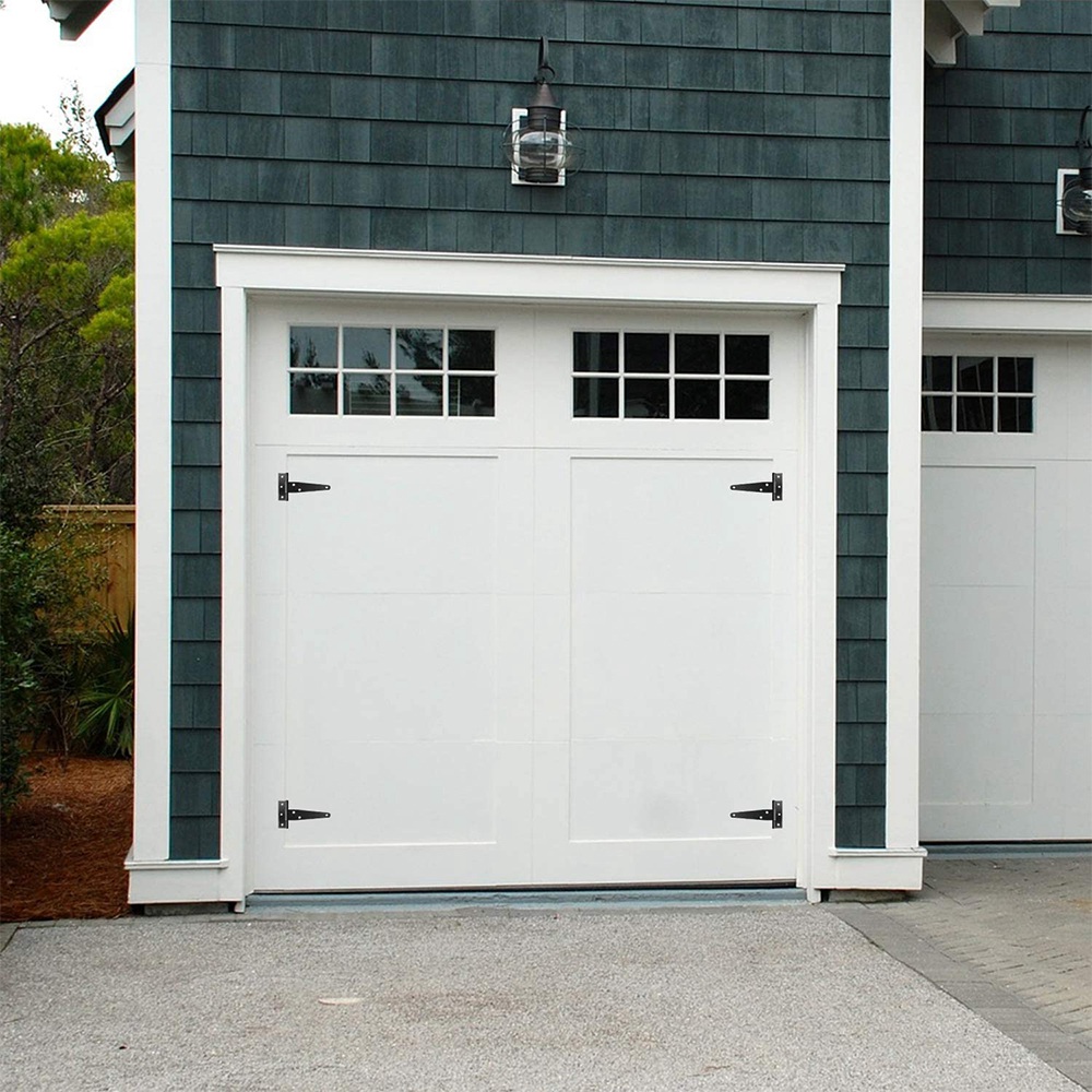 Description Picture 2 of item12Pcs 4Inches T Shaped Door Hinges Shed Hinge Gate Strap Hinge Door Gates Hinges (Black)