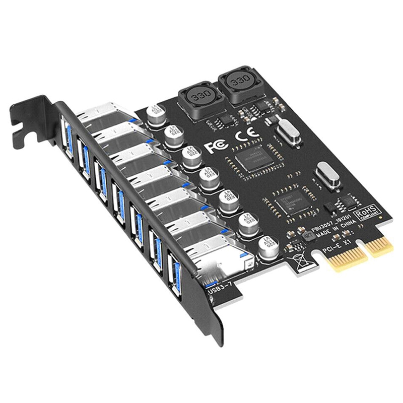 Description Picture 6 of item7 Ports PCI-E to USB 3.0 HUB PCI Express Expansion Card Adapter 5Gbps for Motherboard(NEC+NEC Chip)