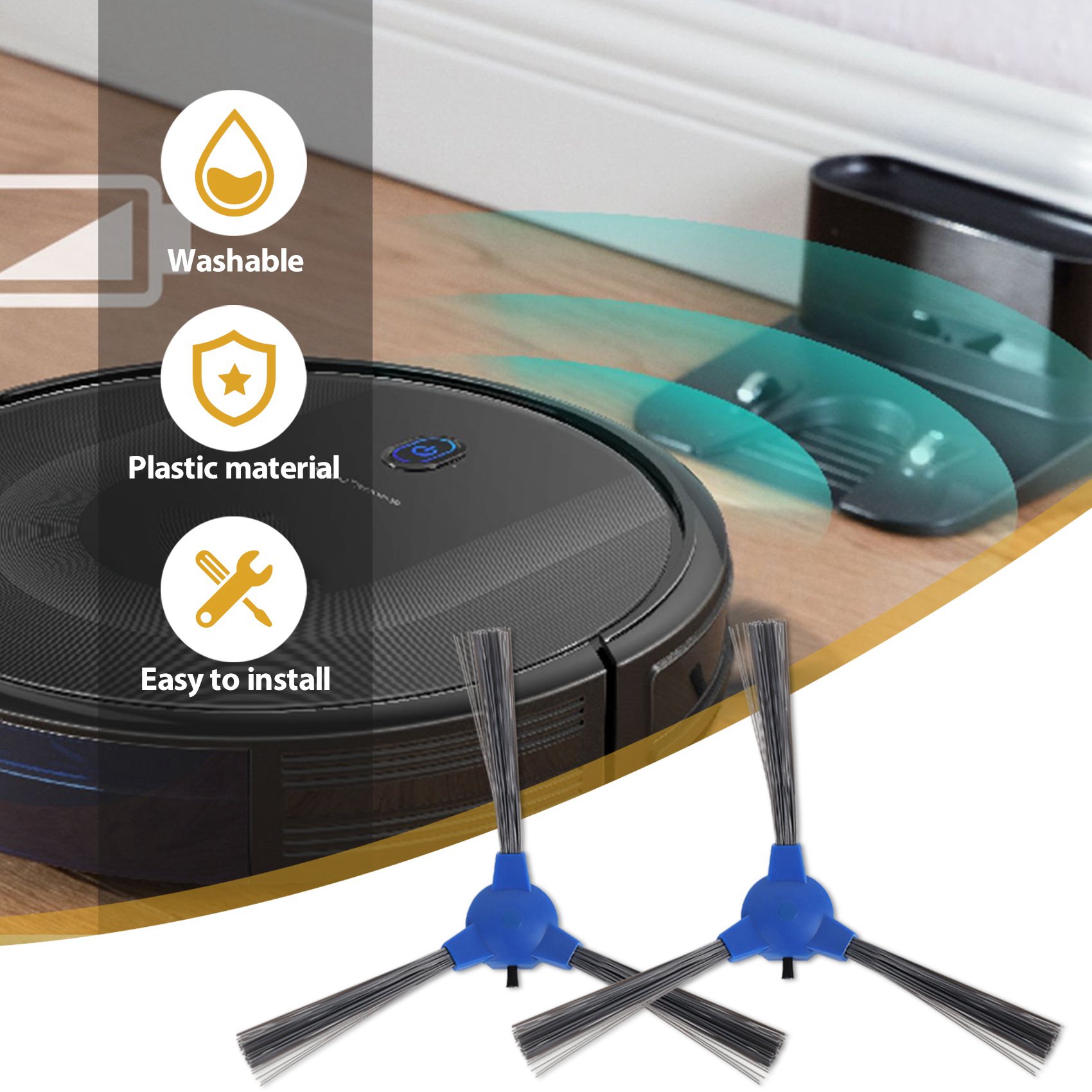 Description Picture 6 of itemHot Side Brush Replacement for Eufy RoboVac 11S 15T 30 30C 15C 12 25C 35C Robot Vacuum Parts Accessories