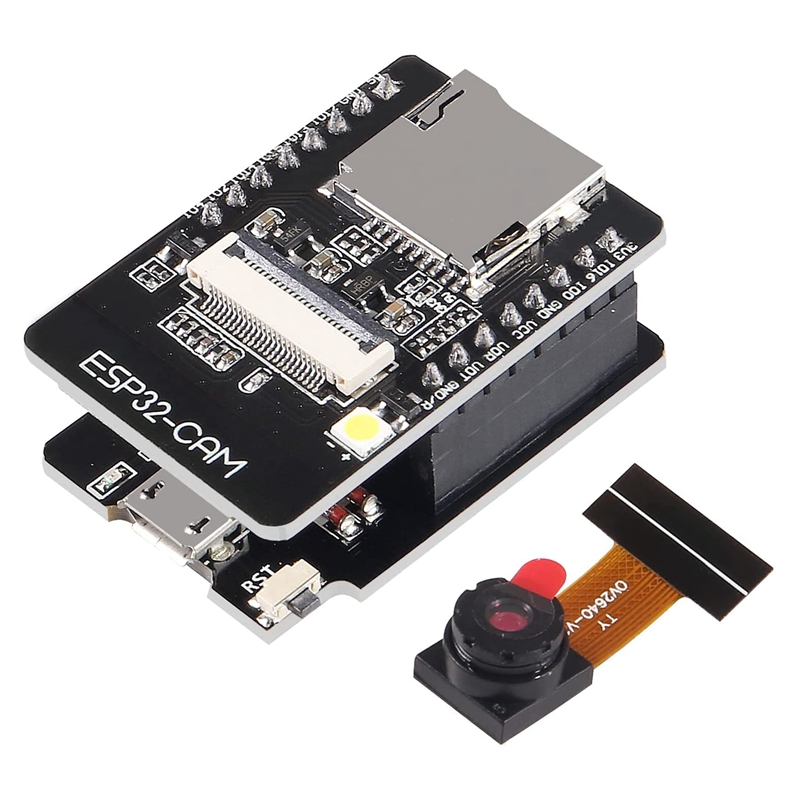 Description Picture 2 of item6 Pieces ESP32-CAM WiFi Board ESP32-CAM-MB Micro-USB to Serial Port CH340G with OV2640 2MP Camera Module