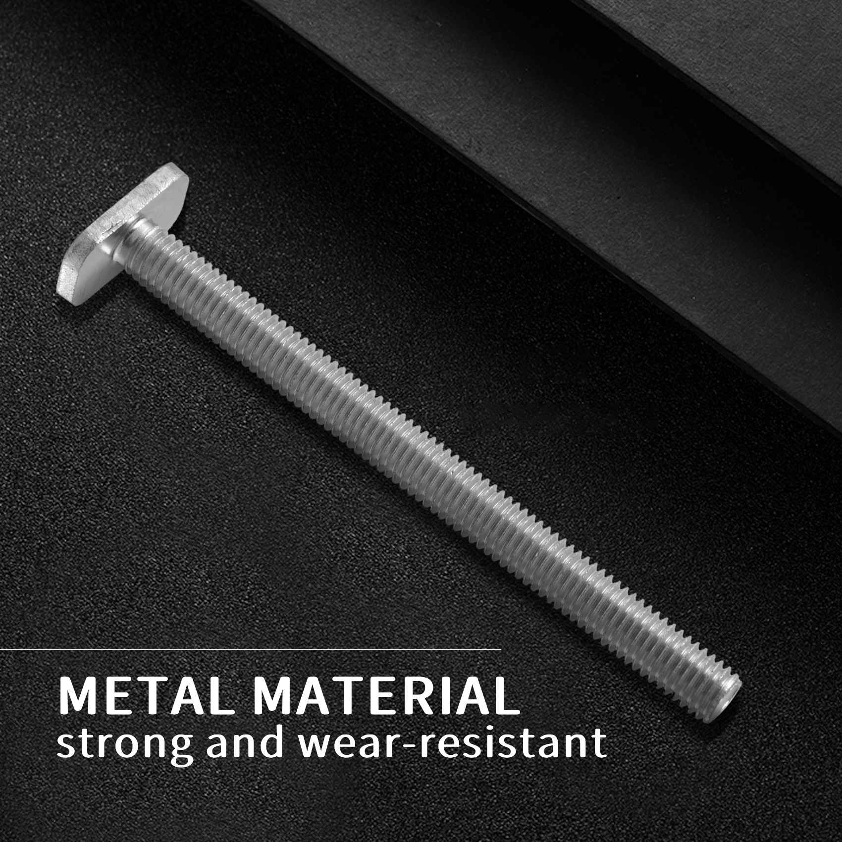 Description Picture 3 of item10Pcs M8X100Mm T-Nut Sliding Screws for 30 Series Miter Track T-Slot Woodworking Tool