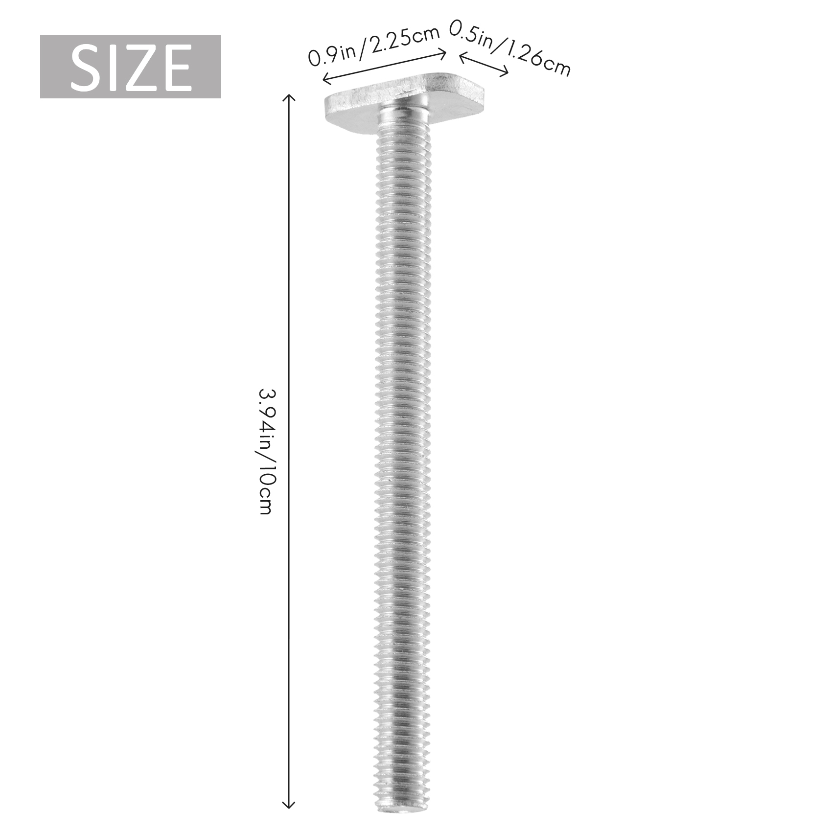 Description Picture 2 of item10Pcs M8X100Mm T-Nut Sliding Screws for 30 Series Miter Track T-Slot Woodworking Tool