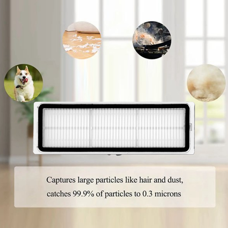 Description Picture 4 of item11Pcs for Iconic Brand Dreame Bot W10 & W10 Pro Robot Vacuum Cleaner Main Side Brush HEPA Filter Mop Cloth and Mop Holder B