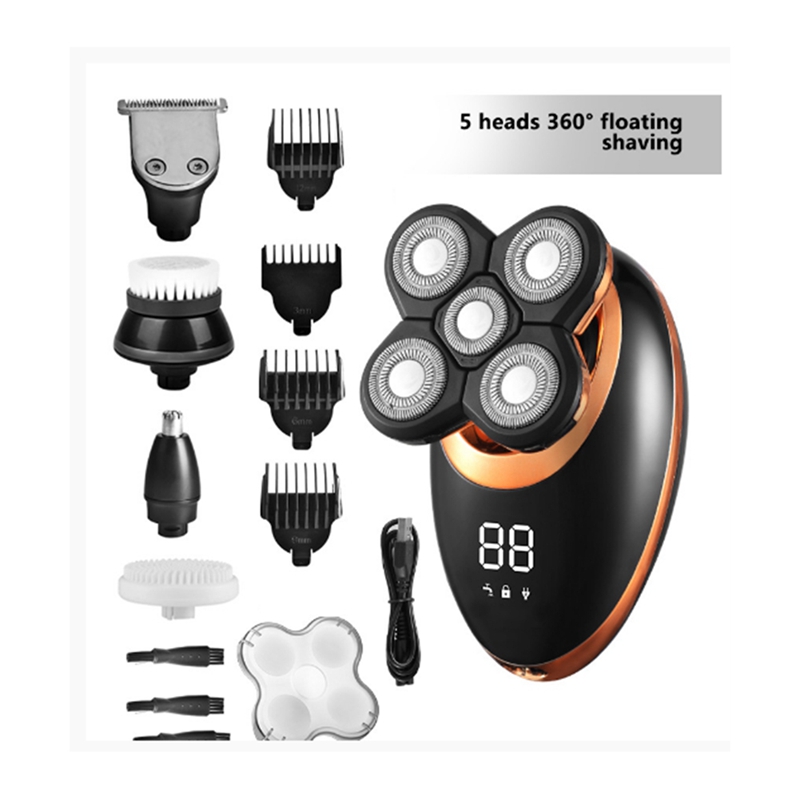 Description Picture 5 of itemWet Dry Electric Shaver for Men Beard Hair Trimmer Razor Rechargeable Bald Shaving Machine LCD Display Grooming Kit
