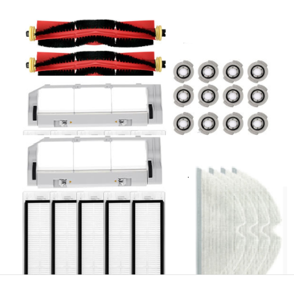 Description Picture 5 of itemFor S50 T7Pro T6 P5 S5 Vacuum Cleaner Spare Part Hepa Filter Mop Cloth Part 2 X Roller Main Side Brush