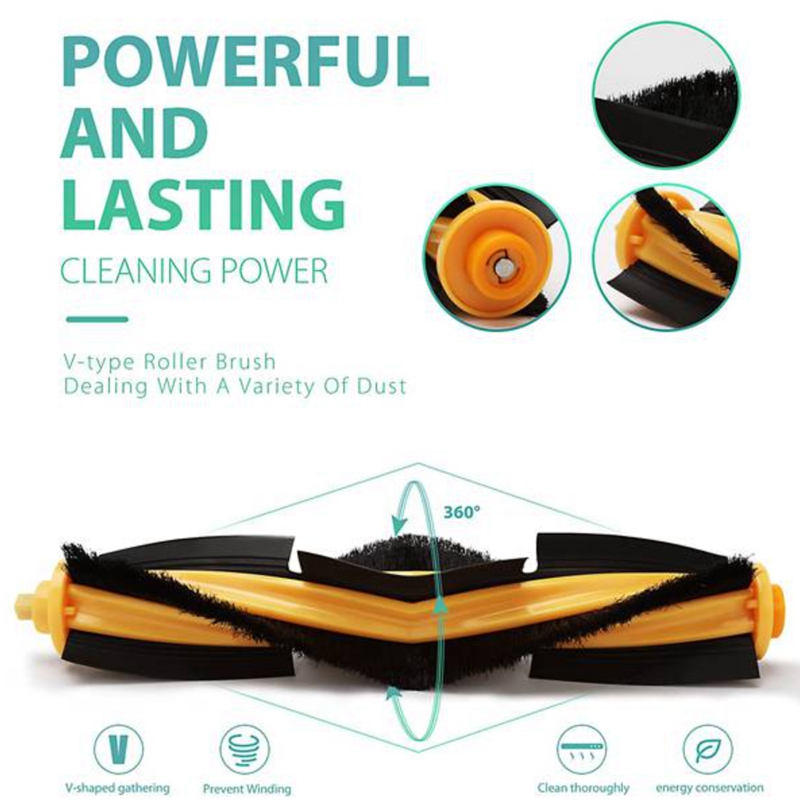 Description Picture 2 of item15Pcs for Ecovacs Deebot OZMO 920 950 T5 T8 T9 Series Robot Vacuum Cleaner Main Side Brush HEPA Filter Accessories Kit