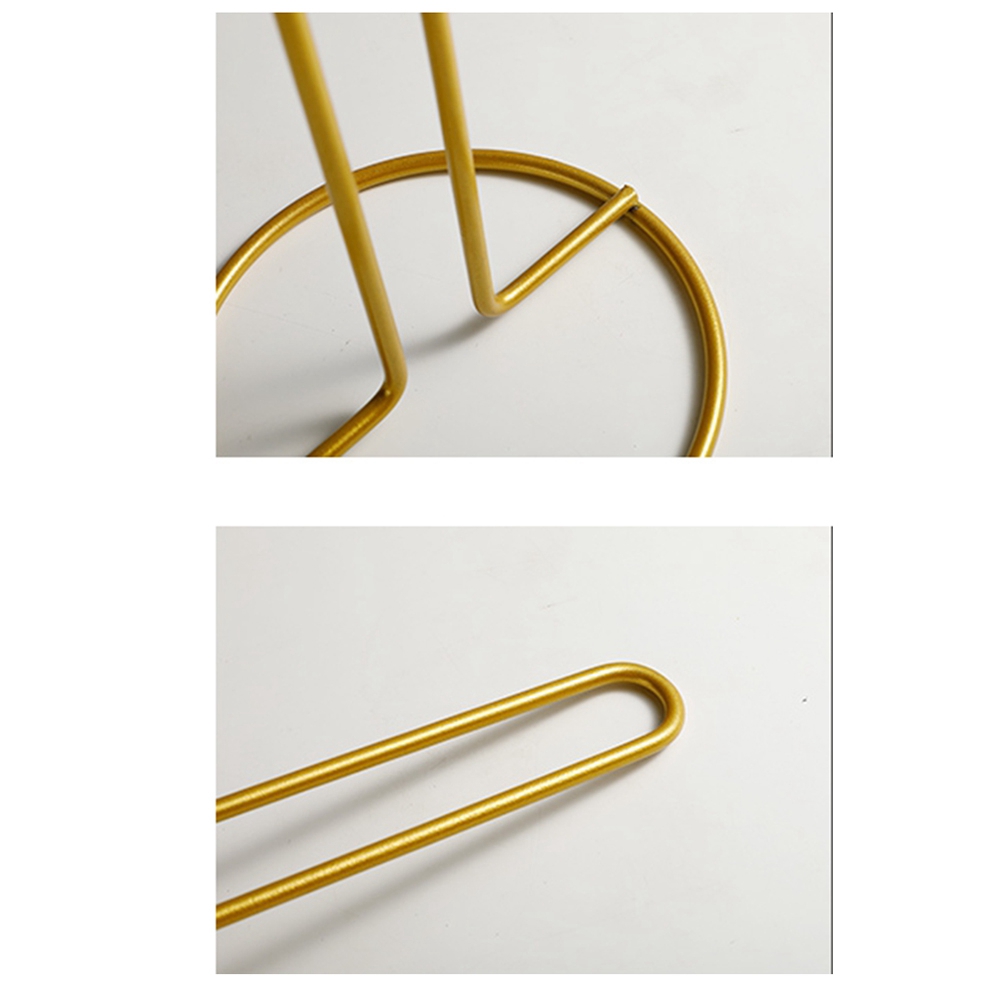 Description Picture 5 of itemPaper Towel Rack Kitchen Cling Film Storage Roll Paper Holder Desktop Oil-Absorbing Paper Holder Kitchen Supplies(Gold)