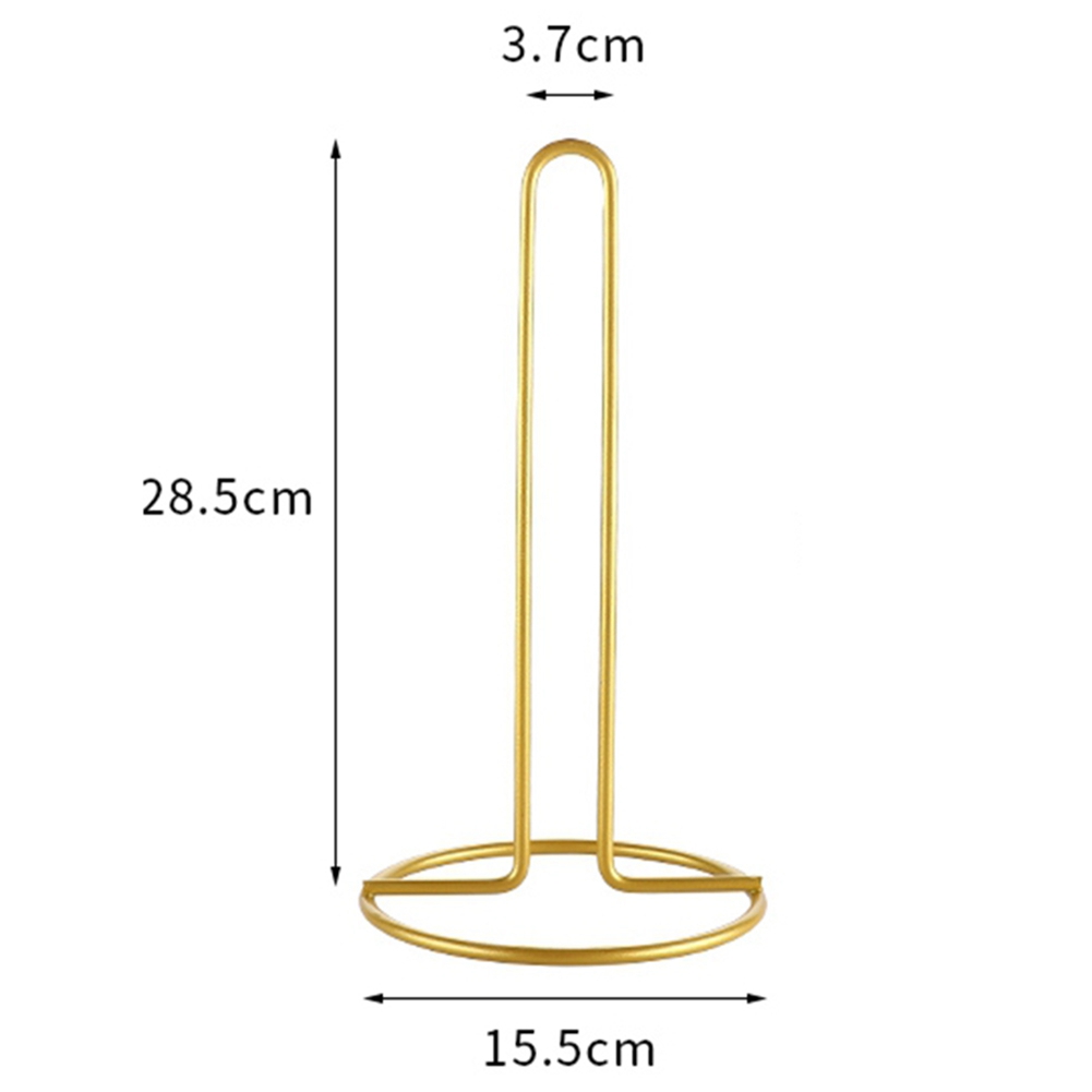 Description Picture 4 of itemPaper Towel Rack Kitchen Cling Film Storage Roll Paper Holder Desktop Oil-Absorbing Paper Holder Kitchen Supplies(Gold)