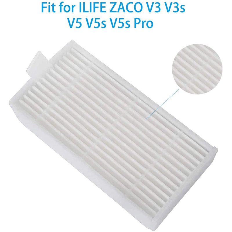 Description Picture 2 of itemFilter Side Brushes Replacement Parts Set for ILIFE V3 V3S V5 V5S V5S Pro Vacuum Cleaner Robot Accessories