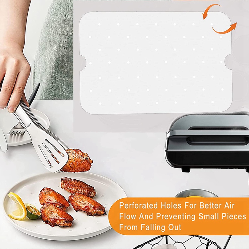Description Picture 5 of item150 Pcs Air Fryer Parchment Paper Liners, Air Fryer Liners Square for Ninja Foodi FG551 Smart XL 6-In-1 Indoor Grill