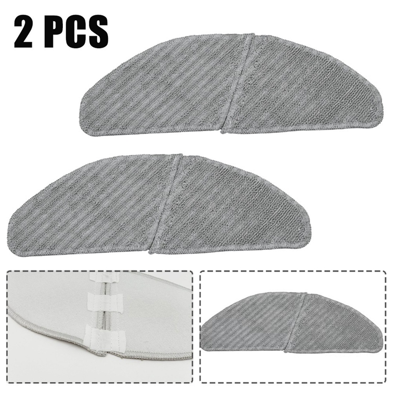 Description Picture 3 of item2Pcs Robot Vacuum Cleaner Mop for Midea S8+ M7 Pro Sweeping Robot Polyester Swipe Wipe Mop Cloth Pads