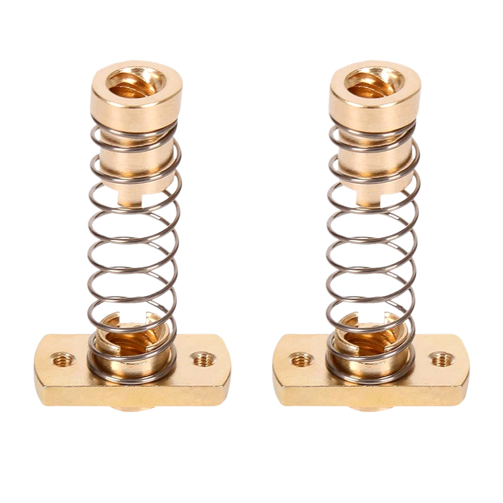 Description Picture 6 of item2 Sets CR10 Z Axis T8 Anti Backlash Spring Loaded Nut Elimination Space Brass Nuts for Upgrade Ender 3S Ender 3 Pro