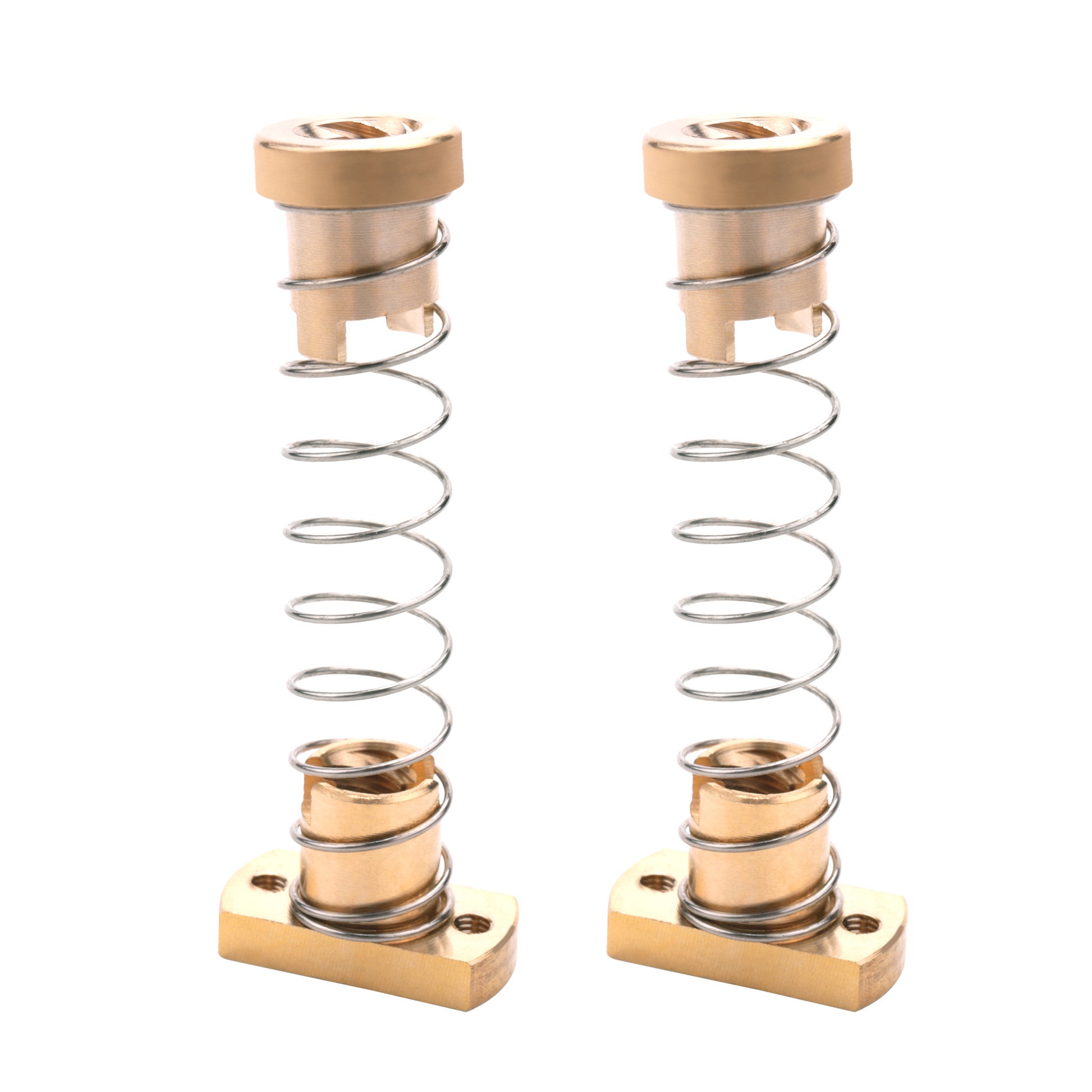 Description Picture 3 of item2 Sets CR10 Z Axis T8 Anti Backlash Spring Loaded Nut Elimination Space Brass Nuts for Upgrade Ender 3S Ender 3 Pro