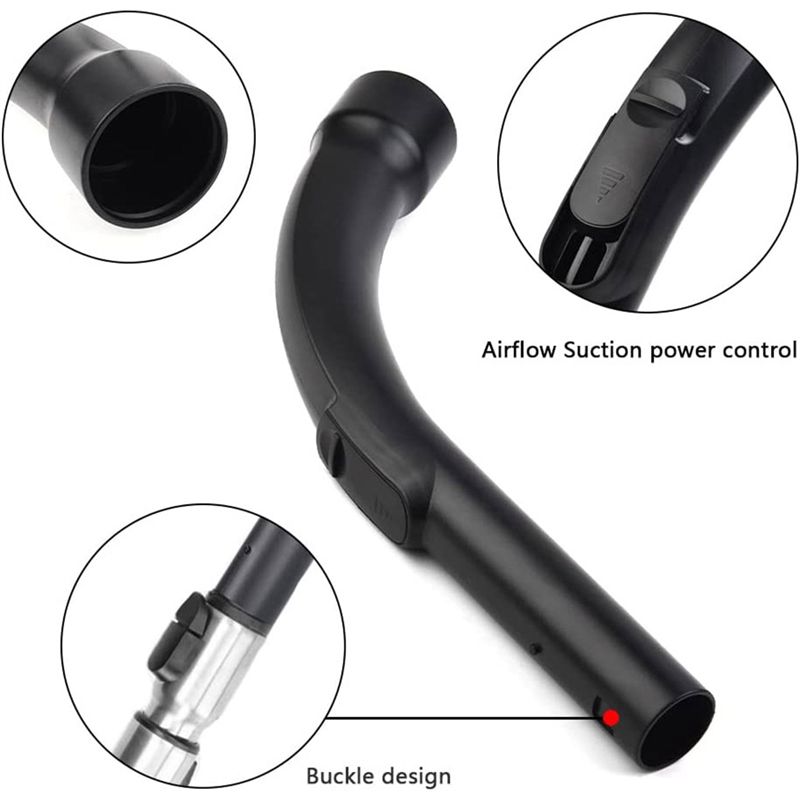 Poignée Pour Aspirateur Miele 35 Mm – Compatible Classic C1, Compact C1/C2, Complete C3, Série S2 à S8 – Remplacement Pièces 9442601, 9442600, 5269091
