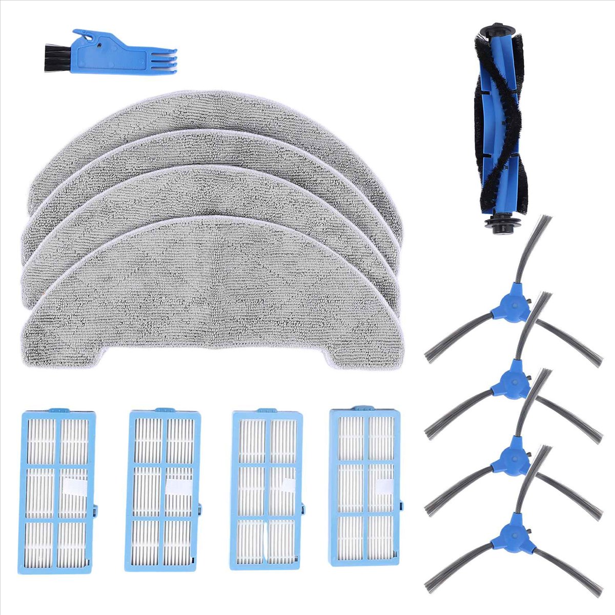 Description Picture 4 of itemFor Ultenic D5 Series D5S / D5S Pro / D5S Pro+ Robot Vacuum Cleaner Replacement Spare Parts Main Side Brush Hepa Filter