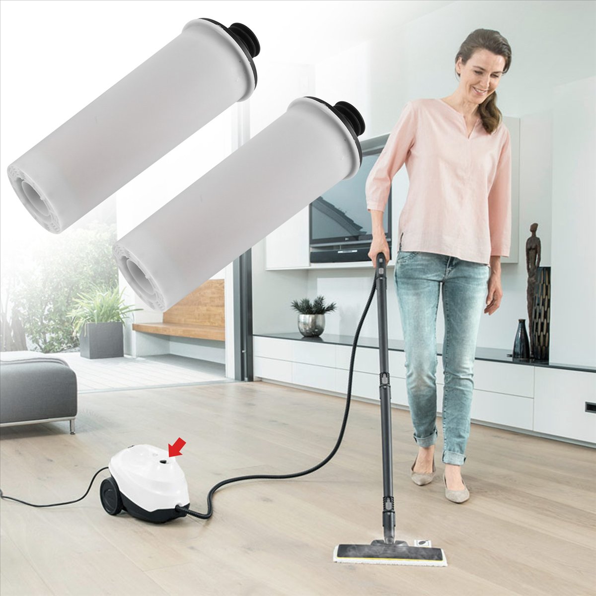 Description Picture 4 of item2Pcs Steam Cleaner Cartridge Descaling Stick for Karcher SC3 Series SC 3 Easyfix/SC3MX/SC3 127V BR Descaling Filter