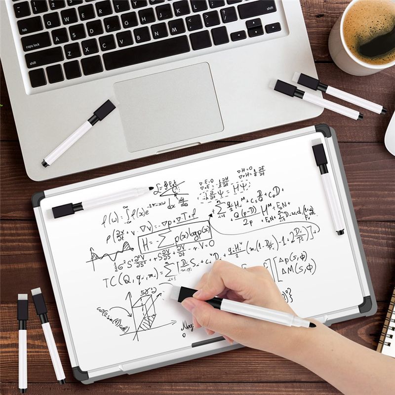 Set of 10 black whiteboard markers