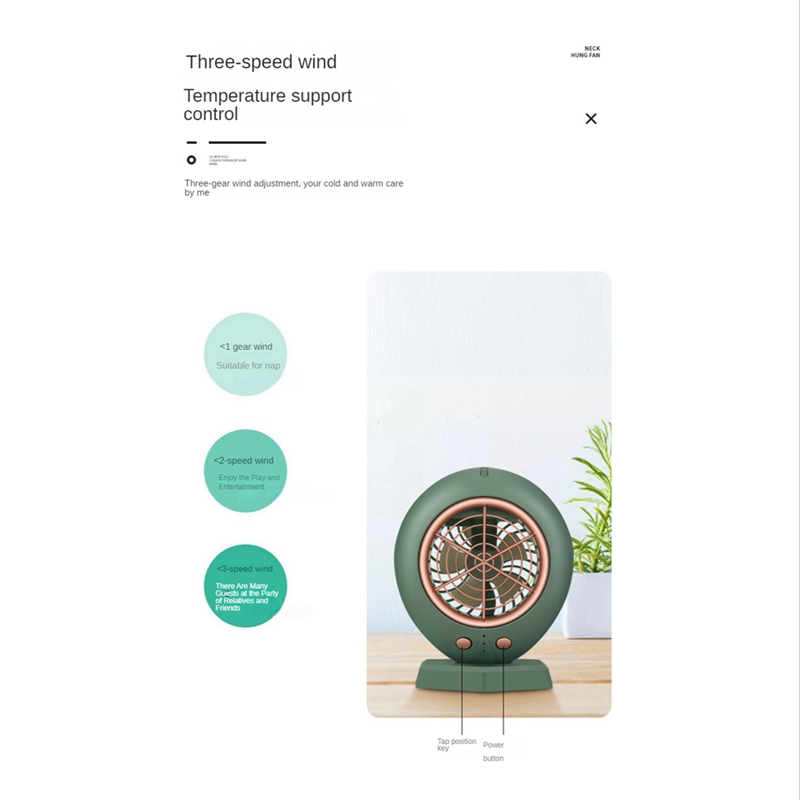 Description Picture 3 of item2 In-1 Portable Mini Humidification Air Conditioning Fan 200ML Desktop Air Cooler Fan USB Air Conditioner for Room-A