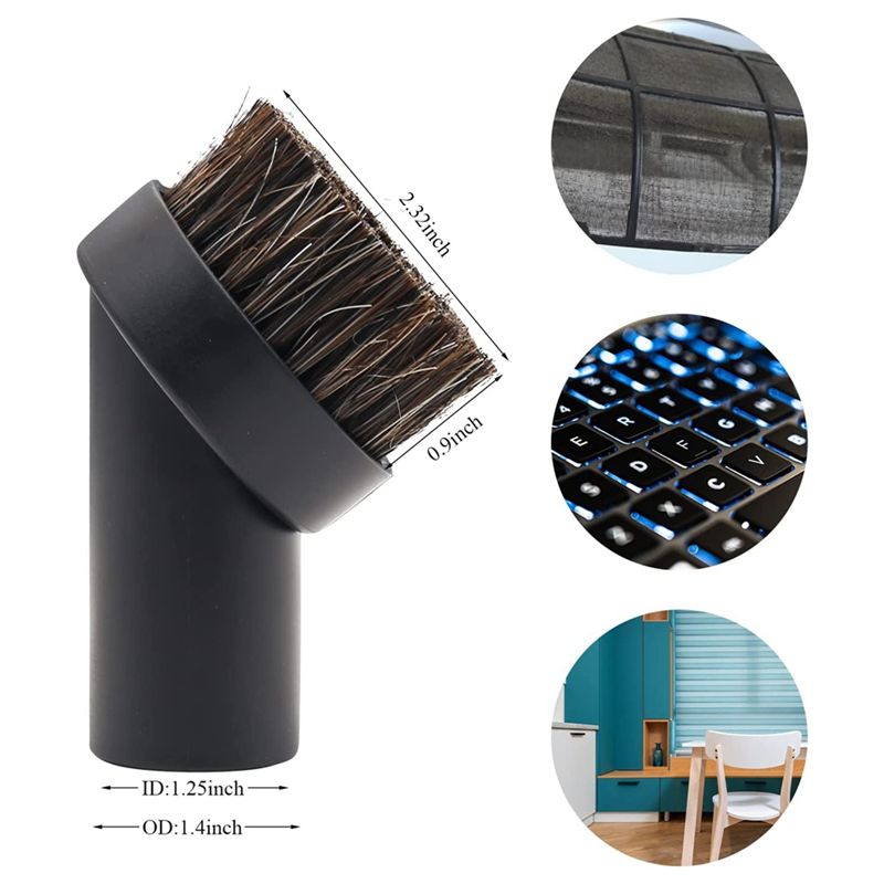 Description Picture 3 of itemVacuum Attachments & Brushes for Shop Vac Accessories Household Cleaning Kit Brush Nozzle Crevice Tool with Adapter