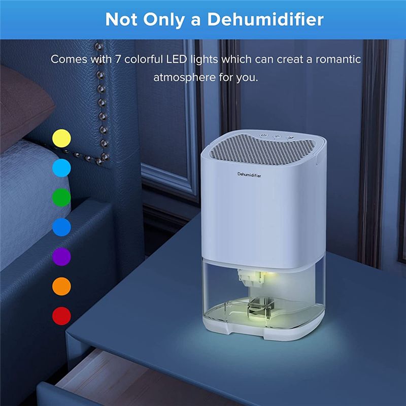 Description Picture 2 of itemDehumidifier, Dehumidifiers for Home 35Oz Dehumidifier for Bathroom 2500 Cubic Feet(280 Sq Ft) US Plug Black