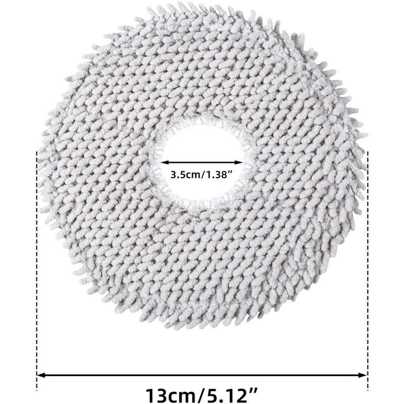 Description Picture 5 of itemPack of 12 Wipes for X10+& L10S Ultra/L10 Ultra Robot Vacuum Cleaner, Microfibre Wet Mop Pads Accessories