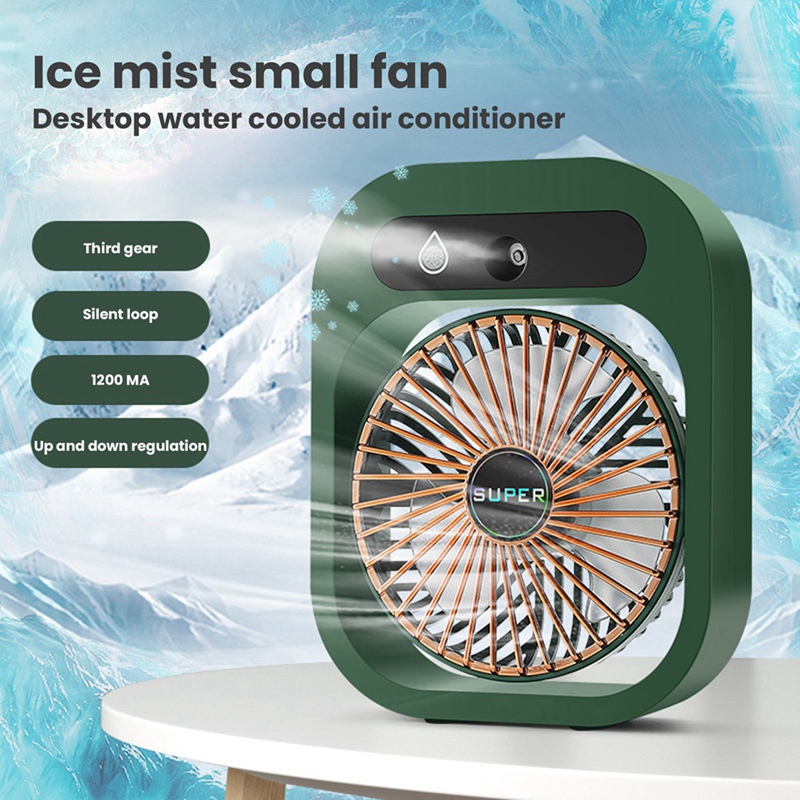Description Picture 2 of itemConditioning Fan Desk Misting Fan Cooling USB Rechargeable Humidifier Portable Spray Fan with 3 Wind Speeds for Home A