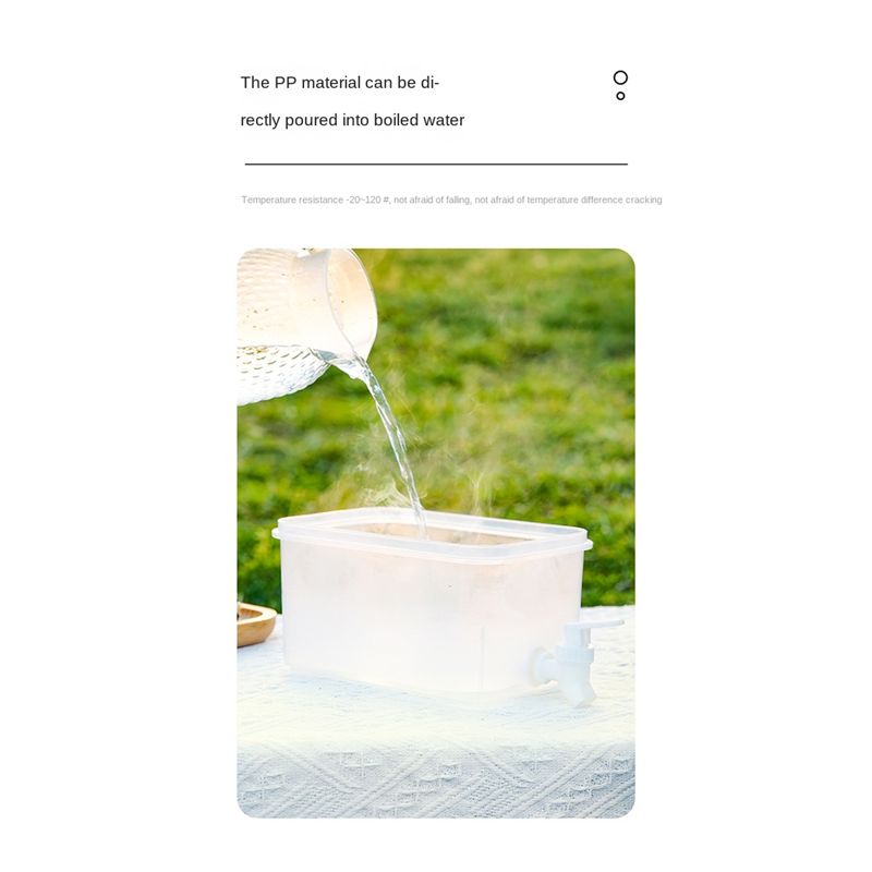 Description Picture 6 of item5L Cold Water Kettle with Faucet Refrigerator Cool Water Bucket Lemonade Bottle Beverage Water Dispenser Drinkware