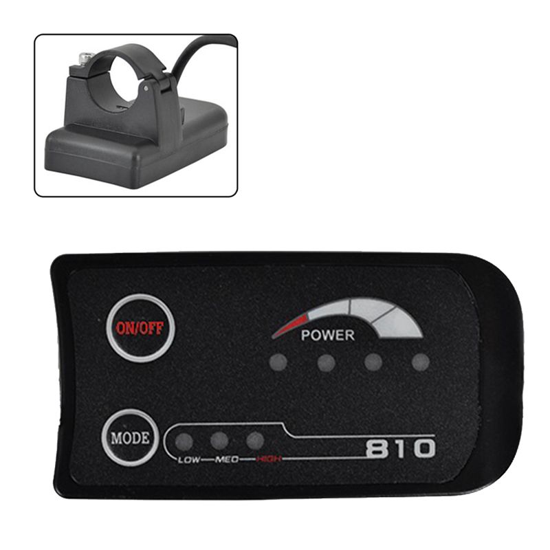 Description Picture 3 of itemABVE-5PIN S810 E-Bike Meter LED Display 36V UART for Electric Bike Electric Bicycle Meter