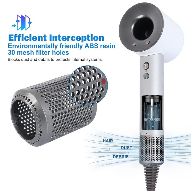 Description Picture 4 of itemOuter Filter Cover for HD01 HD03 HD08 Hair Dryer Dustproof Strainer Filter Net Part Cleaner Accessories D