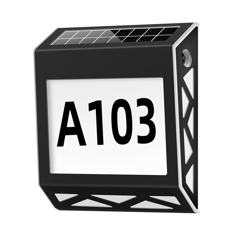 Description Picture 6 of itemWaterproof Street Sign Solar Digital House Light Number Wall Light Address Sign Number Plate Suitable for Garden A
