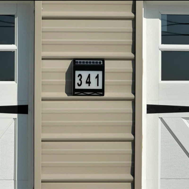 Description Picture 3 of itemWaterproof Street Sign Solar Digital House Light Number Wall Light Address Sign Number Plate Suitable for Garden A