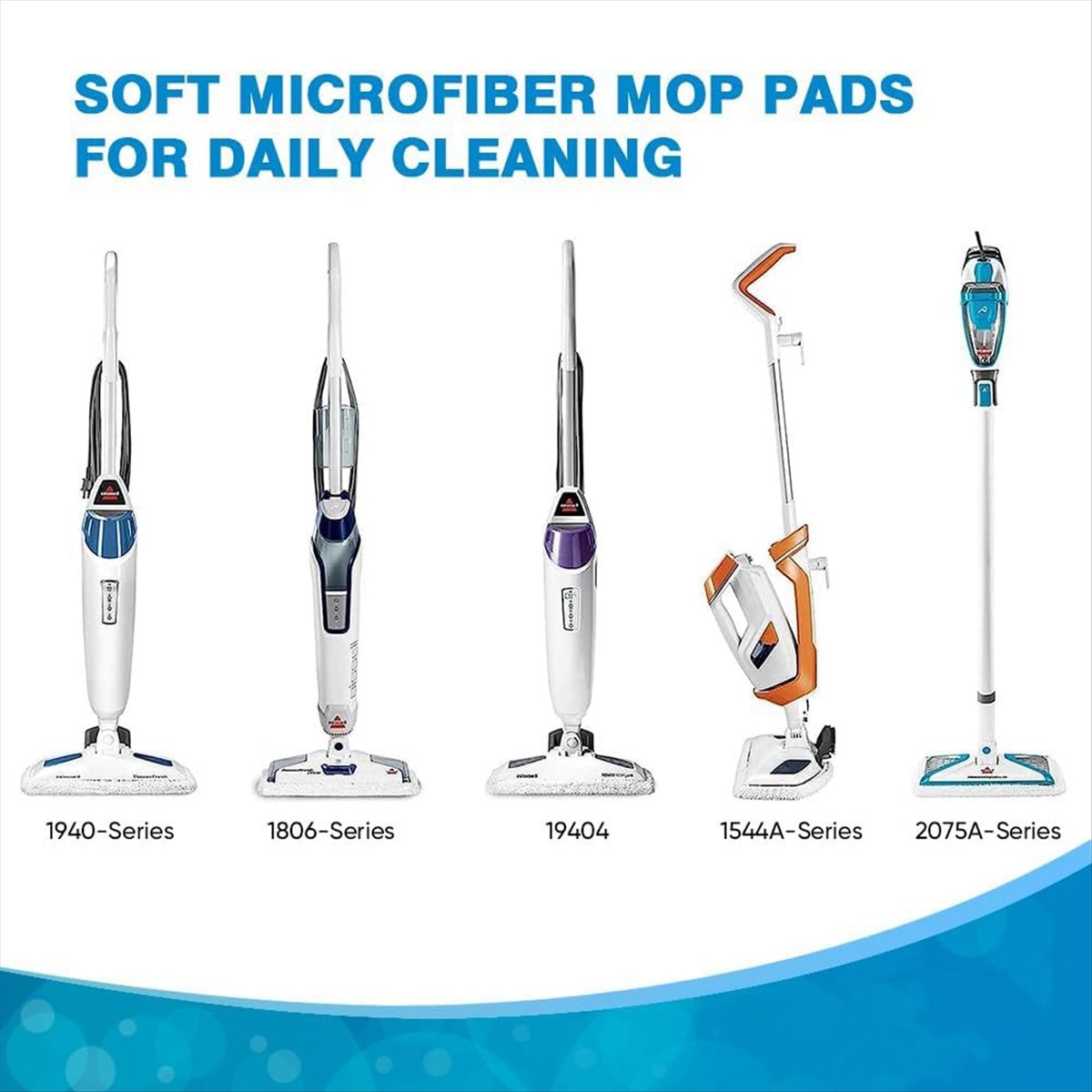 Description Picture 3 of itemSteam Mop Replacement Pads for Powerfresh Steam Mop 1940 1806 1440 1544 Series, Steam Mop Pads Refills