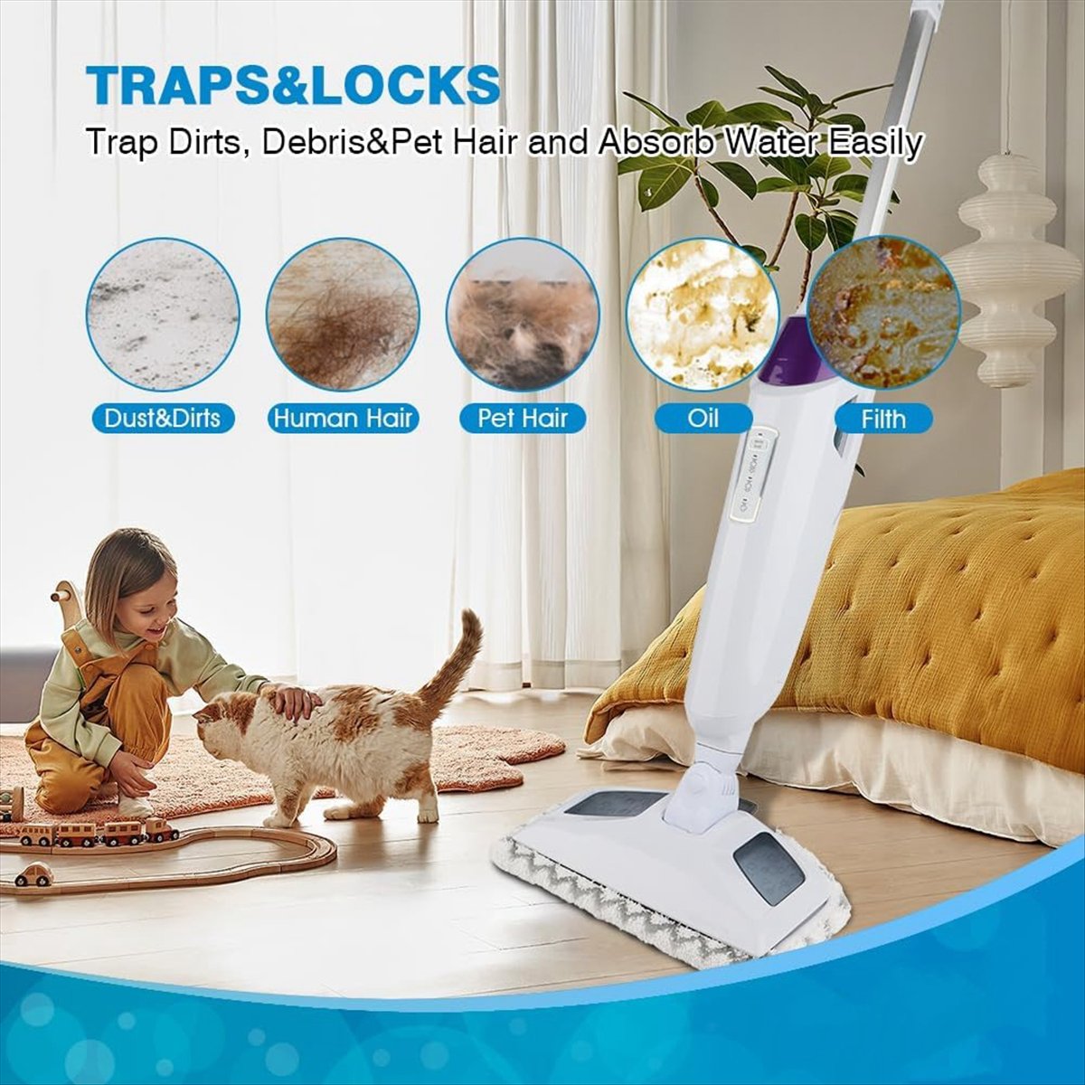 Description Picture 4 of itemSteam Mop Replacement Pads for Powerfresh Steam Mop 1940 1806 1440 1544 Series, Steam Mop Pads Refills