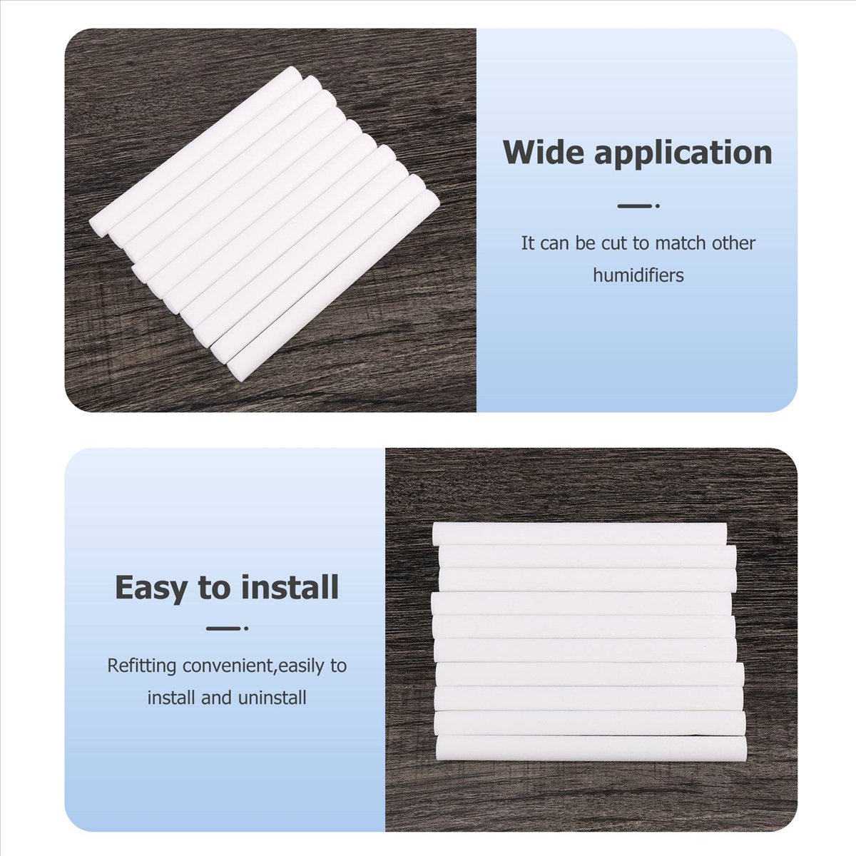 Description Picture 3 of itemHumidifier Cotton Swabs, Humidifier Refill Stick Portable Personal USB Mini Humidifier Filter Replacement Elements 10Pcs