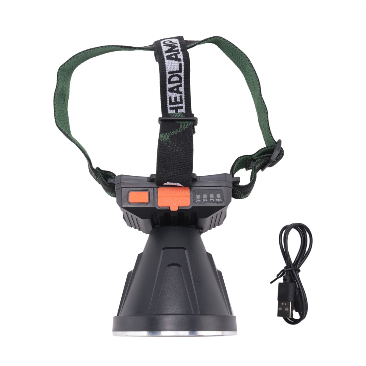 Description Picture 6 of itemHigh Power LED Head Light Lamp Super Bright Adult USB Headlight Spotlight Waterproof Outdoor Light Flashlight Portable