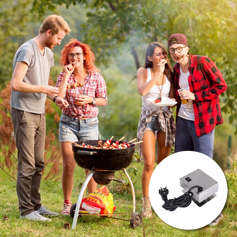 Description Picture 2 of itemA42F  Heavy Meat BBQ Rotisserie Rotating Motor Eletric Grill Barbecue Spit Metal Rotisserie Motor Moteur Voltage value 220Vâ€”240V