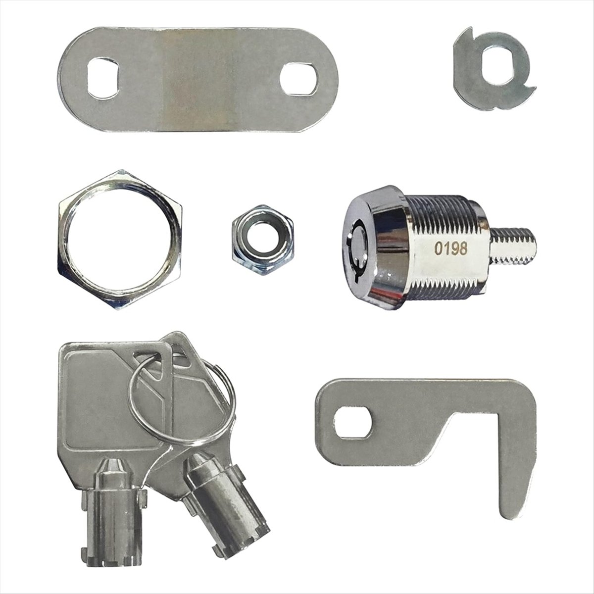 Description Picture 4 of itemDrawer and Cabinet Lock, Tubular Cam Replacement Lock Hook with Key for Storage Door Security File Drawer Cabinet