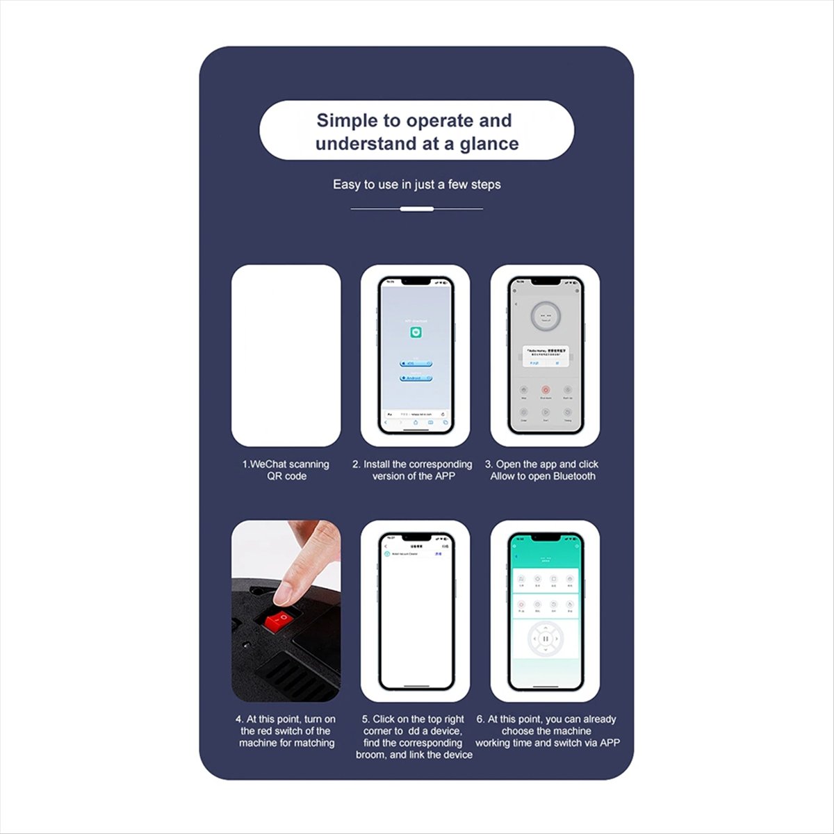 Description Picture 3 of item5-In-1 RS800 with Remote Control Super Quiet Smart Robot Vacuum Cleaner Wet&Dry Mopping Floor Home Appliance Black,A