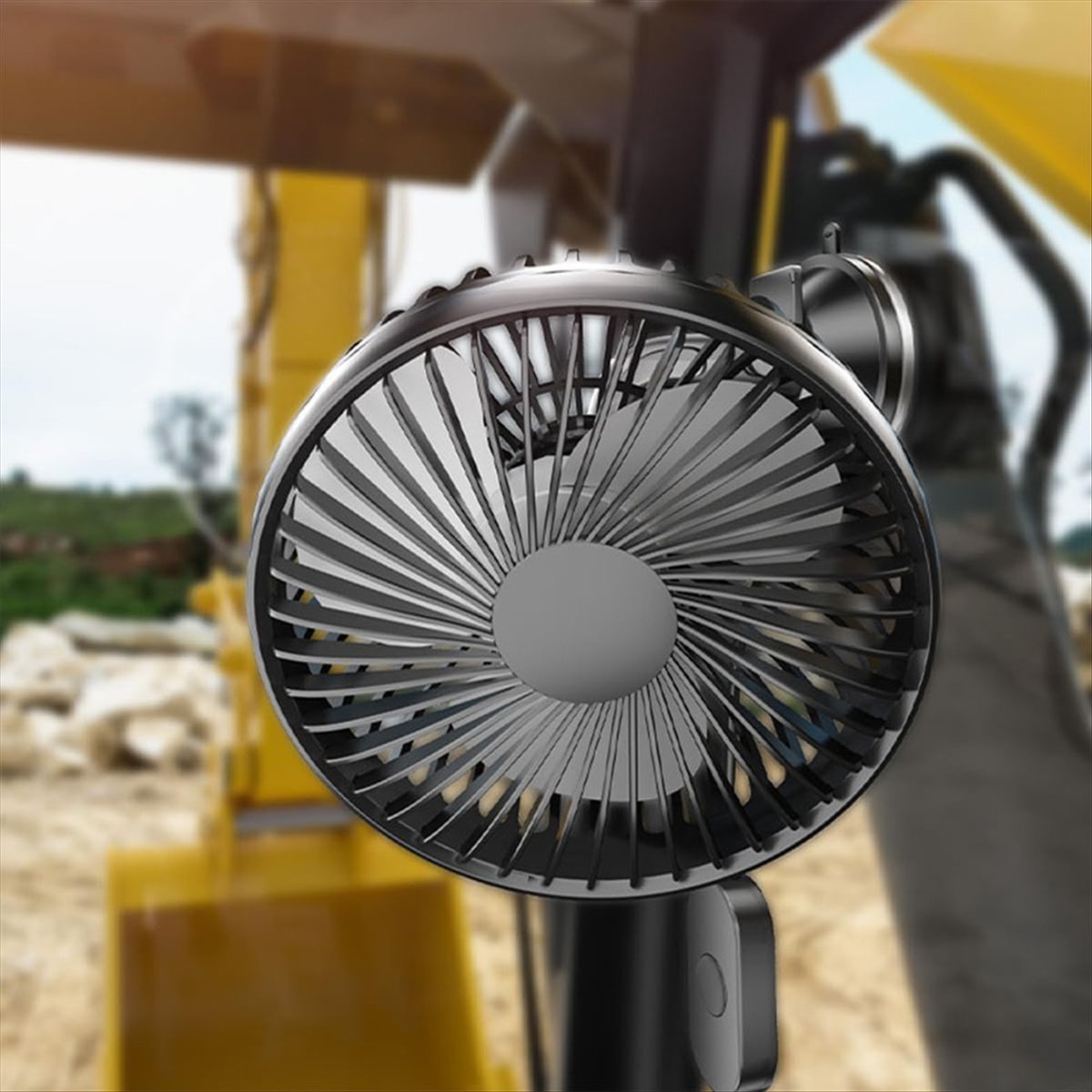 Description Picture 4 of itemSuction Cup Car Fan Portable USB Fan 12V/24V Universal High Wind Silent Rotatable Small Noise Cooling Fan for Home Car