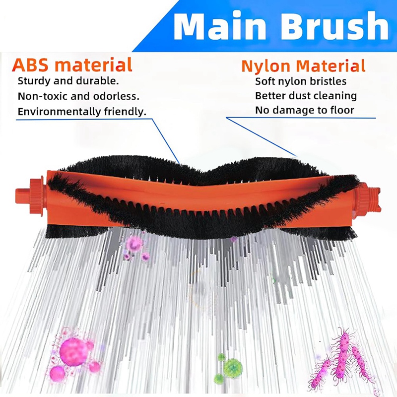 Description Picture 4 of item2PCS Replacement Parts for M30 Pro C107 Robot Vacuum Cleaner Main Roller Brush Floor Cleaning